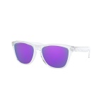 Oakley Frogskins Sunglasses (Polished Clear) Prizm Violet Lens